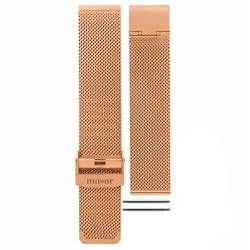 masar 18mm Rose Gold Universal – Uhrenarmband aus Milanese Mesh, Milanaise Armband – Edelstahl, roségold, 18 mm von masar