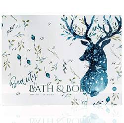 Beauty Bath & Body Adventskalender für Frauen HIRSCH - Wellness Weihnachtskalender von matrasa
