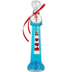 Duschgel LIGHTHOUSE in Leuchtturm Flasche mit Anhänger - Badegel Blau 200 ml von matrasa