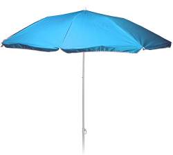 matrasa Sonnenschirm REFLEXA mit UV-Schutz UPF 50+ Platzsparend Knickgelenk Höhenverstellbar 198 cm Blau von matrasa