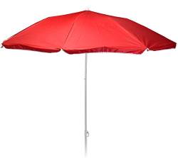 matrasa Sonnenschirm REFLEXA mit UV-Schutz UPF 50+ Platzsparend Knickgelenk Höhenverstellbar 198 cm Rot von matrasa