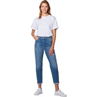 Mavi Damen Jeans Stella - Relaxed Fit - Blau - Mid Ripped London Str von mavi