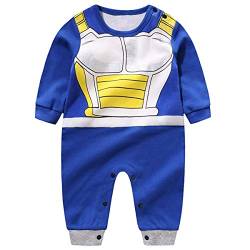 maxToonrain Baby Kleidung Einteiler Outfit Nachtwäsche Langarm Strampler für 0-18 Monate Säugling Kleinkind Jungen und Mädchen, Vegeta, 86 von maxToonrain