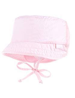 maximo Baby-Mädchen Hütchen mit Jerseyeinsatz Sonnenhut, Rosa (Zartrosa 30), 43 von maximo