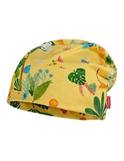 maximo Baby-Mädchen Jerseymütze Mütze, Mehrfarbig (hellgelb-grün-urwald 21), (Herstellergröße: 49) von maximo