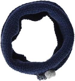 maximo Mädchen 83673-860000, Tube, Pompons Schal, Blau (Navy 48), One Size von maximo