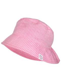 maximo Mini-Fischerhut, Streifen Nackenschutzkrempe, UV 30 Made in Germany 53 rosa nelke-Streifen von maximo