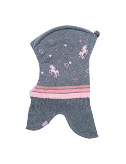 maximo Mini Girl-Schlupfmütze Jacq. Einhorn, Windstopper Made in Germany 53 mittelgraumeliert/Dogwood von maximo