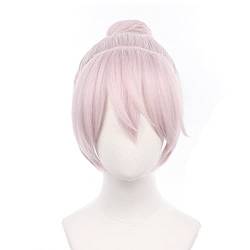 Anime Cosplay Wig Kawaragi Bun Hair Wig for Men Women Rosa hair for Halloween carnival Q3Costume Party with Free Wig Cap von maysuwell