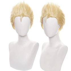 Anime Cosplay Wig Takemichi Wig for Men Women Gold hair for Halloween carnival Q3Costume Party with Free Wig Cap von maysuwell
