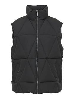 mazine Damen Steppweste Hanska Vest - Black - Größe M von mazine