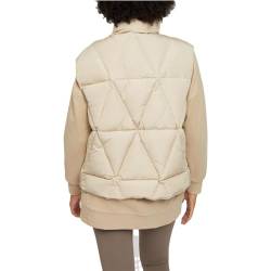 mazine Damen Steppweste Hanska Vest - light taupe - Größe L von mazine