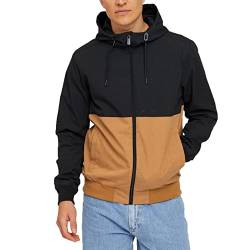 mazine Herren Übergangsjacke Campus Light Jacket, Größe:M, Farben:Black/Cashew von mazine