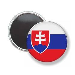 Button 58 MM - Flagge Slowakei, 58mm, Kunststoff von mcliving