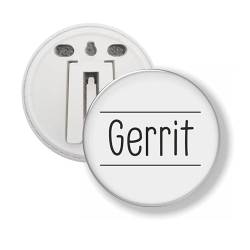 Button 58 MM - Gerrit, 58mm, Kunststoff von mcliving