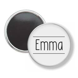 Button Mit Magnet 58 MM - Emma - NICHT FÜR Kleidung, 58mm, Kunststoff von mcliving