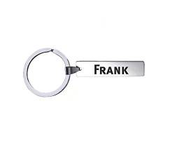 Schlüsselanhänger mit Namen - Frank - Edelstahl, silberfarben von mcliving