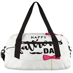 Have A Happy Father's Day Kinder Overnighter Duffle Bag for Boys Girls Teen Dance Bag Sport Gym Bags Carry On Travel Weekender Bag for School Practice Gymnastic Ballett von meathur