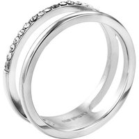 meditoys Fingerring Ring aus Edelstahl für Damen · Ausgefallener Doppelring aus Edelstahl von meditoys