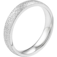meditoys Fingerring Ring aus Edelstahl für Damen · Edelstahlring mit sandgestrahlter von meditoys