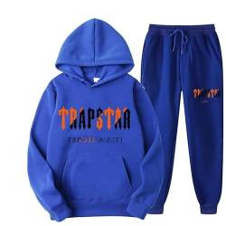 meec Unisex Sportswear, Trapstar London Tracksuit, Jogging Suit, Pullover, Hooded Jacket + Trousers, Hoodie, Autumn Winter Hoodie + Trousers Set,RI,M von meec