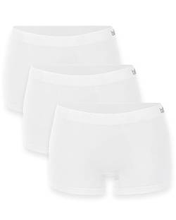 mehrstrumpf 3/6 Pack Damen Pantys Boxershorts Nahtlos aus Seidenweicher Bambusfaser (Modell: Loona) von mehrstrumpf