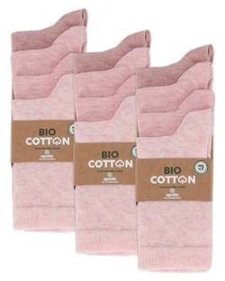 mehrstrumpf Kinder 100% Bio-Anbau Socken Jungen & Mädchen Baumwolle ohne Naht (12 Paar) Multi Pink 31-34 von mehrstrumpf