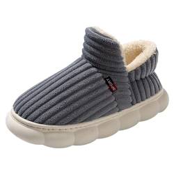 meiodtion Hausschuhe Damen Winter Unisex Warme Plüsch Harmont Hausschuhe Rutschfest Bequem Dicke Sohle Flauschige Hausschuhe Wolke Hausschuhe House Fuzzy Slippers Pantoffeln Damen Herren von meiodtion