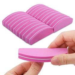 20 Stück buffer für nägel,nagelfeilen für gelnägel,zum Schleifen von Acrylnägeln oder Naturgelnägeln Lila(Pink) von melebellot