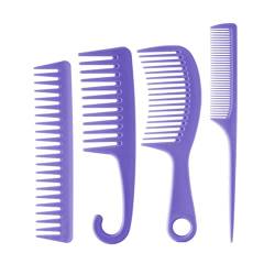 4 Stüc-k Haarkamm, Antistatischer Kämme, Starker Langlebiger Hair Comb, Haar Kamm Set für Männer Frauen von melebellot