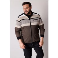 Men Plus Fleecejacke Men+ Sweatjacke Ringel Zipper bis 80/82 von men plus