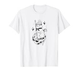 Kampfsport Katze Wolke Lustiges Geschenk Anime Katzen-Fan T-Shirt von meo-meo Artists