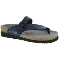 Mephisto Helen, Sandalbuck 6045 (Nubukleder), navy, Zehensteg H017 Pantolette von mephisto