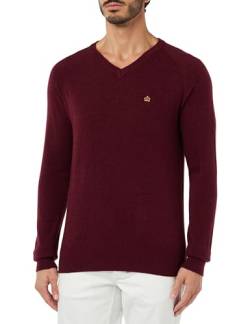 Merc Herren Conrad Wool Blend Sweater Pullover, Burgunderrot, X-Large von merc