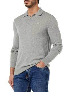 Merc Herren Spey Poloshirt Sweater, Hellgrau Marl, X-Large von merc