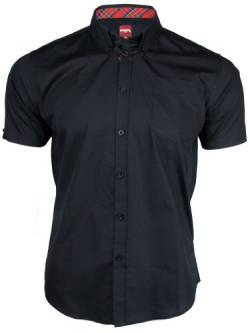 Merc London Herren Regular Fit Smoking Hemd, Gr. X-large, Schwarz von merc