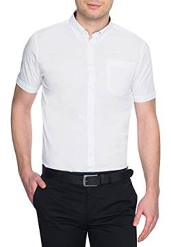 Merc London Herren Regular Fit Smoking Hemd, Weiß (White), XL von merc