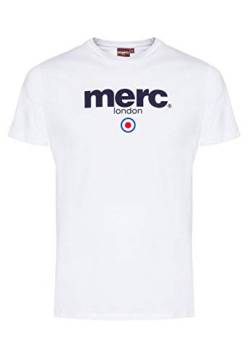 Merc of London Herren Brighton, T-Shirt, Weiß (White), XX-Large von merc