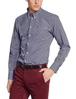 Merc of London Herren JAPSTER, Shirt Smoking Hemd, Blau (Royale Blue), X-Small (Herstellergröße: XS) von merc