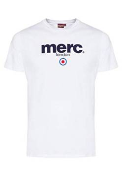 Merc of London Herren T-Shirt, Gr. Medium (Herstellergröße: M), Weiß (white) von merc