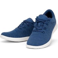 merinos - merinoshoes.de Bequeme Damen Lace- Up, Sportschuhe Sneaker atmungsaktive blaue Schuhe aus weicher Merinowolle von merinos - merinoshoes.de