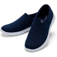 merinos - merinoshoes.de Bequeme Turnschuhe, Slipper für Herren Sneaker atmungsaktive dunkelblaue Schuhe aus weicher Merinowolle von merinos - merinoshoes.de