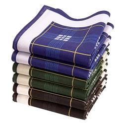 merrysquare - Bedruckte Taschentücher für Männer - Großformat 40cm x 40cm - 6 Stück - 100% Baumwolle (Curibita) von merrysquare