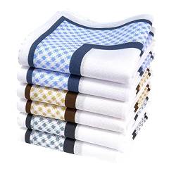 merrysquare - Bedruckte Taschentücher für Männer - Großformat 40cm x 40cm - 6 Stück - 100% Baumwolle (Huanca) von merrysquare