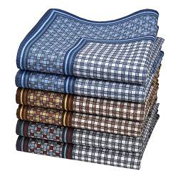 merrysquare - Bedruckte Taschentücher für Männer - Großformat 40cm x 40cm - 6 Stück - 100% Baumwolle (Yampara) von merrysquare