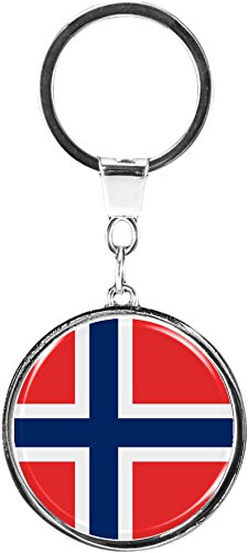 metALUm Schlüsselanhänger aus Metall/Flagge Norwegen / 6610021SJ von metALUm