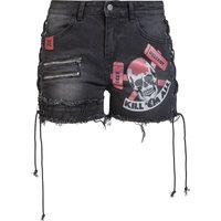 Metallica Hotpant - EMP Signature Collection - 27 bis 31 - für Damen - Größe 29 - dunkelgrau  - EMP exklusives Merchandise! von metallica