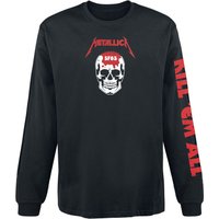 Metallica Langarmshirt - Kill 'Em All - Skull - M bis XXL - für Männer - Größe L - schwarz  - Lizenziertes Merchandise! von metallica