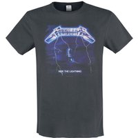 Metallica T-Shirt - Amplified Collection - Ride The Lightning - S bis 3XL - für Männer - Größe 3XL - charcoal  - Lizenziertes Merchandise! von metallica