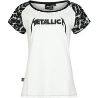 Metallica T-Shirt - EMP Signature Collection - M bis XXL - für Damen - Größe XL - weiß/schwarz  - EMP exklusives Merchandise! von metallica